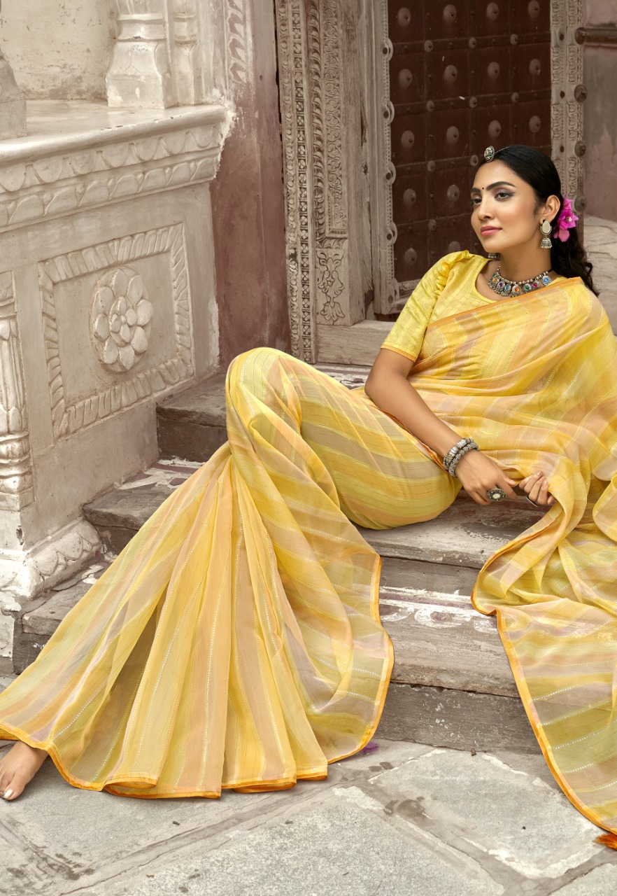 ORGANZA PRINT SAREE CATALOG