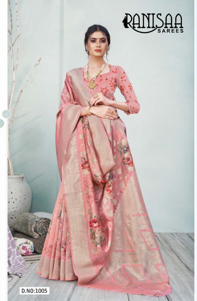 Buy Ranisaa Sarees Kashni 1001 To 1006 At Low Prices Akhand Wholesale