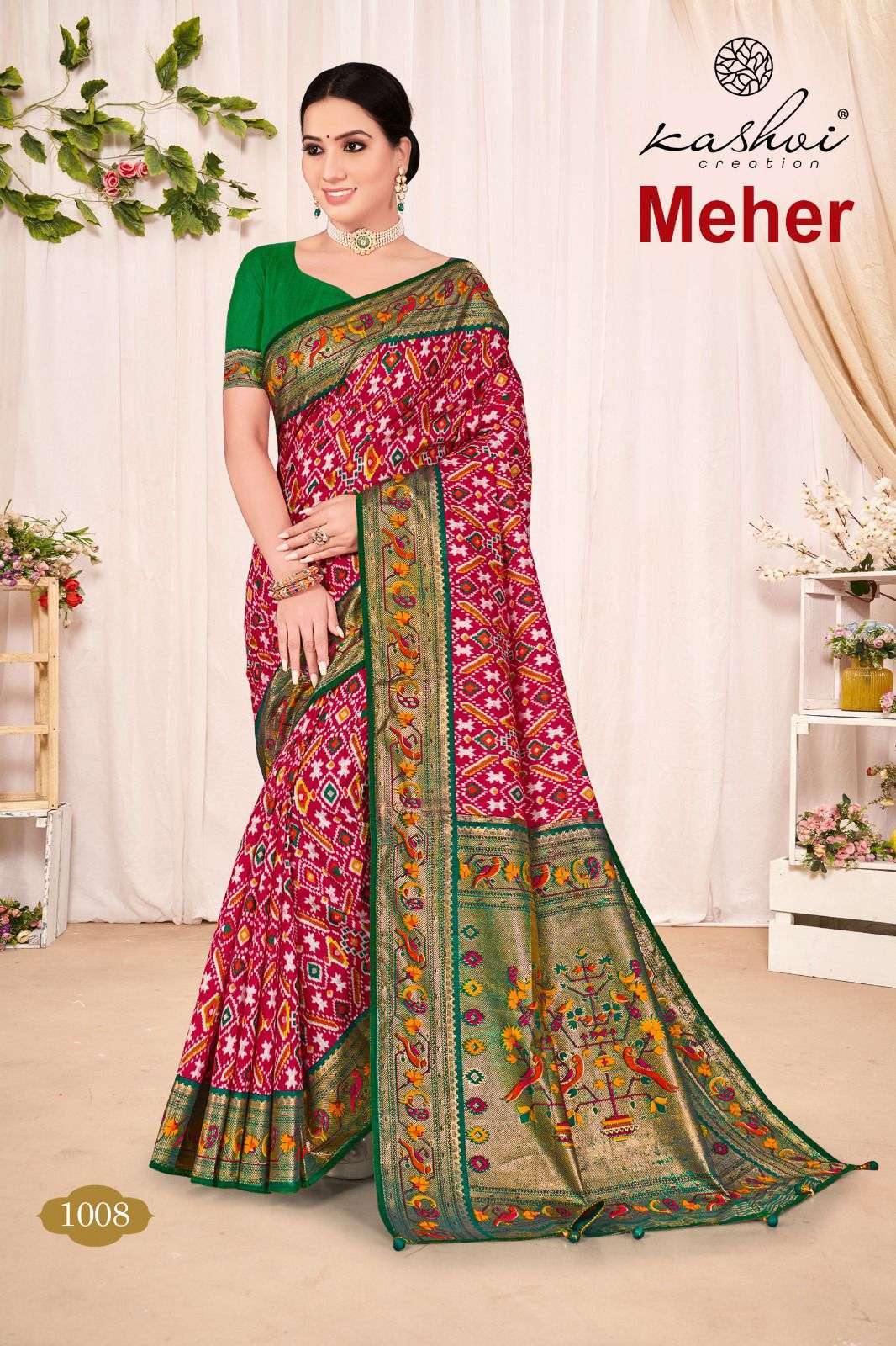 Saroj Nancy Silk Festive Wear Embroidery Work Saree Catalog