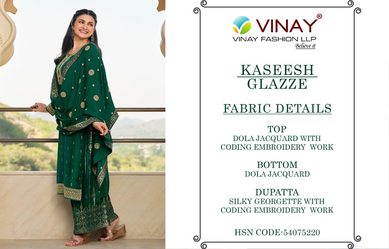 Buy VINAY FASHION KASEESH GLAZZE CATCHY LOOK SALWAR SUIT CATALOG at Low  Prices - Akhand Wholesale