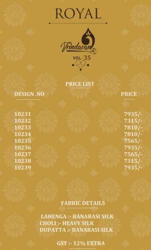 Vol-35 Banarasi Silk Bridal Exclusive Wedding Lahenga Choli