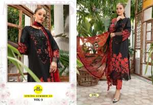 SHREE FABS M PRINT SPRING SUMMER 23 VOL 3 COTTON INNOVATIVE LOOK SALWAR SUIT WITH SHIFFON DUPATTA 