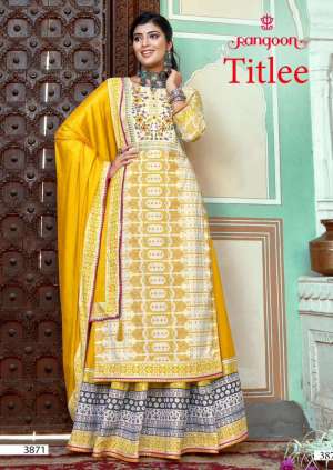Presents Titlee Readymade Amazing Printed Lehenga Style Salwar Suits