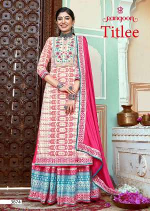 Presents Titlee Readymade Amazing Printed Lehenga Style Salwar Suits