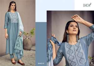 AZA KURTI WITH PANT AND DUPATTA