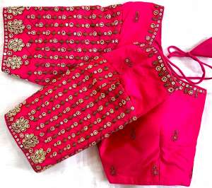Blouse has maggam work