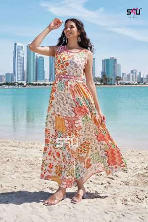 S4u Presents Weekend Passion Vol-7 Gown Style Kurti 