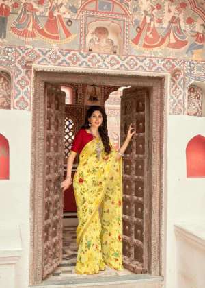 Swastik Georgette Printed Sarees Catalog