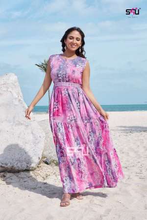 S4u Presents Weekend Passion Vol-7 Gown Style Kurti 