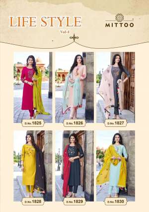Vol-4 Summer Amazing Work Kurti With Pant And Dupatta
