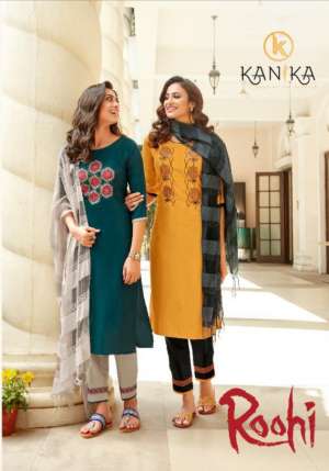 ROOHI KURTI WITH PANT AND DUPATTA