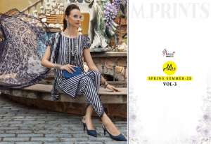 SHREE FABS M PRINT SPRING SUMMER 23 VOL 3 COTTON INNOVATIVE LOOK SALWAR SUIT WITH SHIFFON DUPATTA 