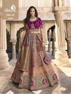 Vol-35 Banarasi Silk Bridal Exclusive Wedding Lahenga Choli