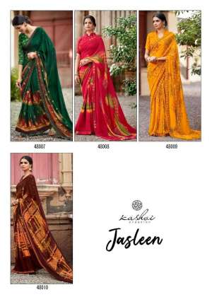 Kashvi Creation Presents Jasleen Georgette Printed Sarees