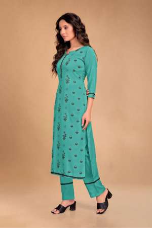 TO 009 COTTON EXCLUSIVE PRINT KURTI WITH BOTTOM SIZE SET