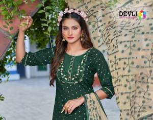 DEVLI DEVLI VOL 1 RAYON INNOVATIVE LOOK TOP BOTTOM WITH DUPATTA CATALOG