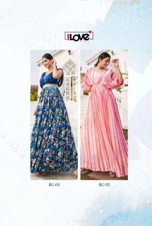 Vol-3 Designer Partywear Digital Printed Gown