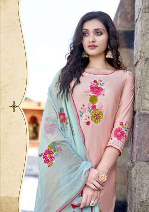 Vol-4 Summer Amazing Work Kurti With Pant And Dupatta