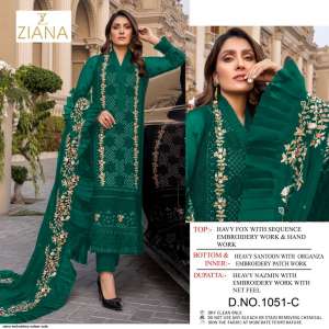 ZIANA EMBROIDERY 1051 SALWAR SUITS