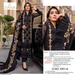 ZIANA EMBROIDERY 1051 SALWAR SUITS