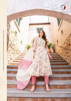 Zara Vol-3 Fantastic Print Kurti With Pant And Dupatta