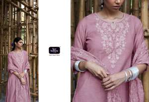 FOUR BUTTONS AMBAR 2 LINEN COTTON ATTRCTIVE LOOK TOP BOTTOM WITH DUPATTA 