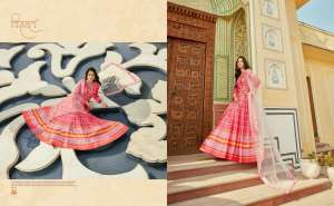 Virasat Presents Padmasundari Readymade Patola Printed Long Gown With Dupatta 