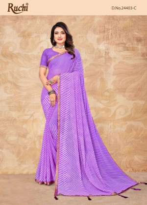 Vol-6 Chiffon With Banarasi Border Casual Wear Sarees