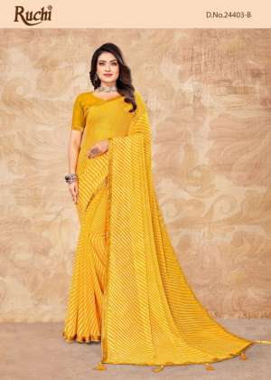 Vol-6 Chiffon With Banarasi Border Casual Wear Sarees