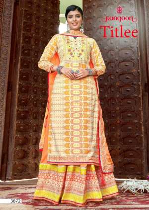 Presents Titlee Readymade Amazing Printed Lehenga Style Salwar Suits