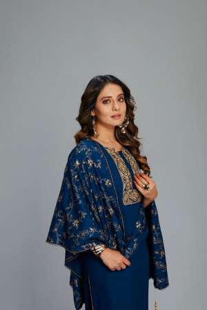 RAYON ELEGANT LOOK KURTI DUPATTA WITH BOTTOM SIZE SET