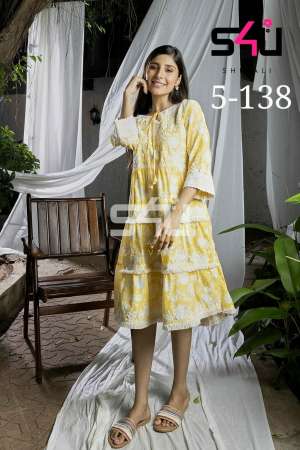 S4U D NO 5-138 FANCY ELEGANT KURTI SIZE SET 