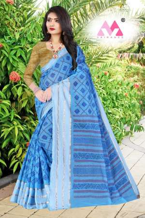 SAREES SOFT COTTON LOOK SAREE CATALOG