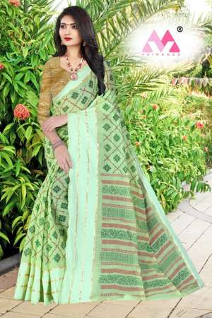 SAREES SOFT COTTON LOOK SAREE CATALOG