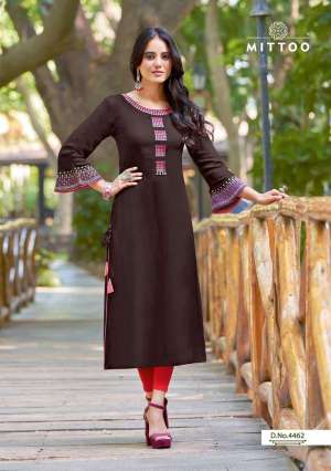 Mittoo Presents Mayurika Vol-10 Amazing Work Readymade Kurti