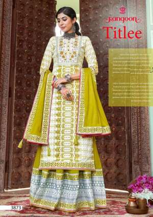 Presents Titlee Readymade Amazing Printed Lehenga Style Salwar Suits
