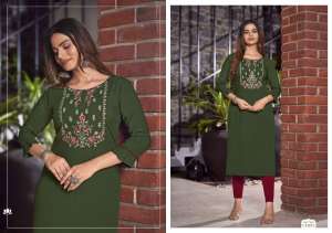 KALAROOP BY KAJREE LILY 24 RAYON INNOVATIVE LOOK KURTI 