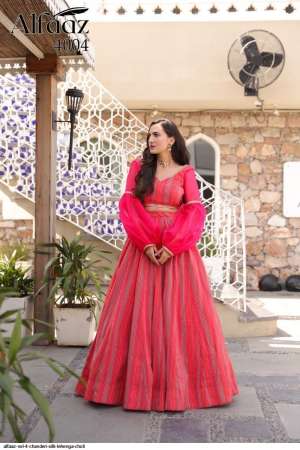 ALFAAZ VOL 4 CHANDERI SILK LEHENGA CHOLI