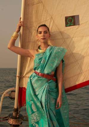 Presents Kingston Silk Nylon Satin Designer Tradition Wear Sarees
