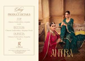 GLOSSY ANTRA CHINON GORGEOUS LOOK LEHNGHA CATALOG