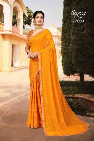 KACHI KALLI FANCY CATCHY LOOK SAREE CATALOG