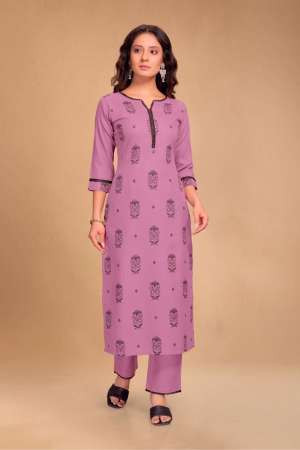 TO 009 COTTON EXCLUSIVE PRINT KURTI WITH BOTTOM SIZE SET