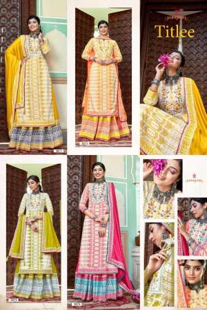 Presents Titlee Readymade Amazing Printed Lehenga Style Salwar Suits