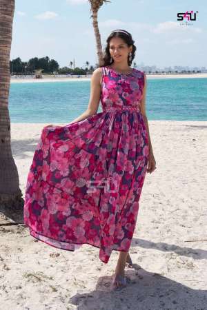 S4u Presents Weekend Passion Vol-7 Gown Style Kurti 
