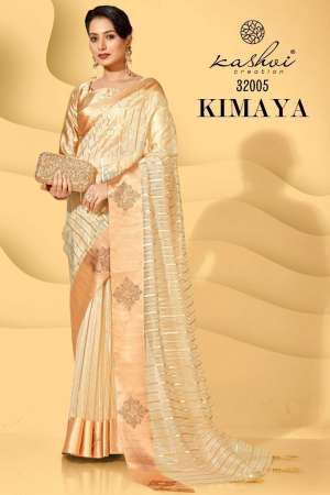 Kashvi Creation Presents Kimaya Organza Designer Sarees Catalog