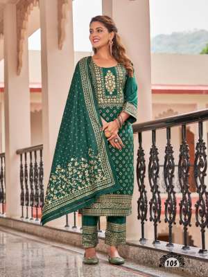 RAYON KURTI WITH PANT AND DUPATTA CATALOG