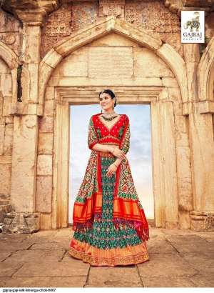 GAJRAJ GAJI SILK LEHENGA CHOLI 8007