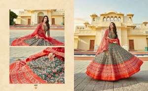 Virasat Presents Padmasundari Readymade Patola Printed Long Gown With Dupatta 