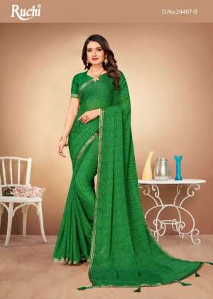 Ruchi Presents Jalpari Vol-10 Chiffon Casual Wear Sarees