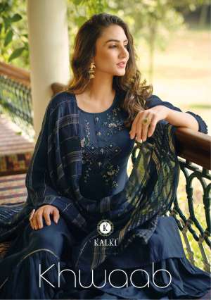KALKI FASHION KHWAAB KURTI EITH BOTTOM AND DUPATTA